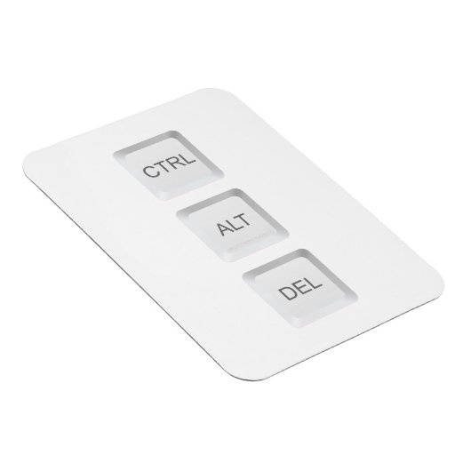 Magnet Flexible Clavier d'ordinateur CTRL ALT DEL de SlipperyJoe (Côté Droit)