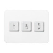Magnet Flexible Clavier d'ordinateur CTRL ALT DEL de SlipperyJoe (Horizontal)