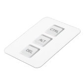 Magnet Flexible Clavier d'ordinateur CTRL ALT DEL de SlipperyJoe (Côté Gauche)