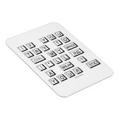 Magnet Flexible Clavier drôle (Côté Droit)