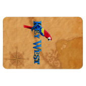 Magnet Flexible Clé Ouest Et Carte (Horizontal)