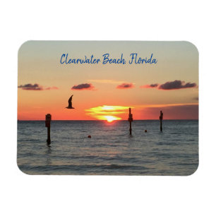 Magnet Flexible Clearwater Beach, aimant pour coucher de soleil en