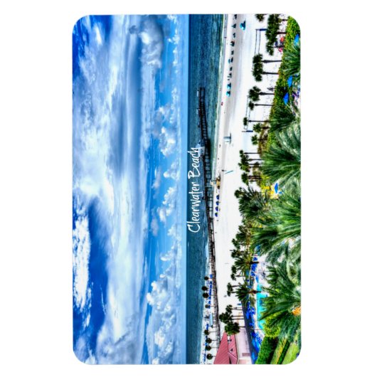 Magnet Flexible Clearwater Beach, Floride, destination vacances (Vertical)