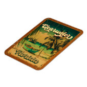 Magnet Flexible Clearwater Beach Floride Palm Tree Souvenirs 60s (Côté Gauche)