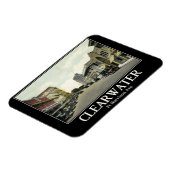 Magnet Flexible Clearwater FL, Floride, Style Vintage (Côté Gauche)