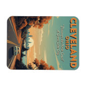 Magnet Flexible Cleveland Ohio Vintage voyage (Horizontal)