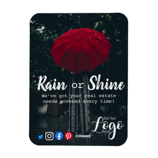 Magnet Flexible Clientèle pluie référencement immobilier marketing (Vertical)