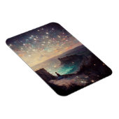 Magnet Flexible Cliffside Nuit Imaginaire Paysage Sci-Fi (Côté Droit)