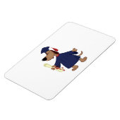 Magnet Flexible Clipart de graduation de chien (Côté Gauche)