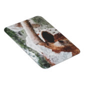 Magnet Flexible Closeup Impressionniste Peint Longhorn (Côté Droit)