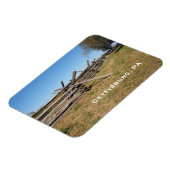 Magnet Flexible clôture en bois à Gettysburg PA (Côté Gauche)