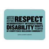 Magnet Flexible Cloud de mot AWN flexi-aimant (Horizontal)