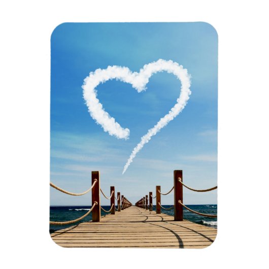 Magnet Flexible Cloud en forme de coeur sans fin (Vertical)