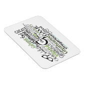 Magnet Flexible Cloud Word Adjectif commençant par la lettre G (Côté Droit)