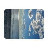 Magnet Flexible Clouds Cloudy Blue Sky Empty Beach  (Horizontal)