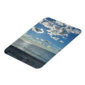 Magnet Flexible Clouds Cloudy Blue Sky Empty Beach  (Côté Gauche)