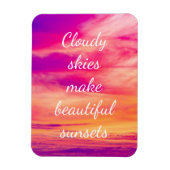 Magnet Flexible Cloudy Skies Make Beautiful (Vertical)