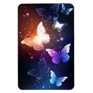 Magnet Flexible Clowing Night Butterflies