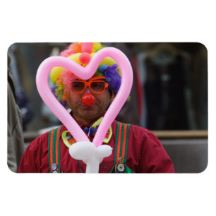 Magnet Flexible Clown au coeur rose