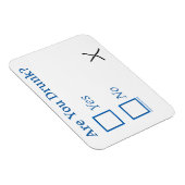 Magnet Flexible Cochez les cases SlipperyJoe's Are You Drunk marte (Côté Droit)