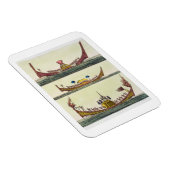 Magnet Flexible Cochin Chinese ships, illustration de 'Le Costum (Côté Droit)