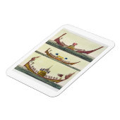 Magnet Flexible Cochin Chinese ships, illustration de 'Le Costum (Côté Gauche)