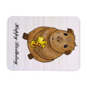 Magnet Flexible cochon d'Inde et escargot (Horizontal)