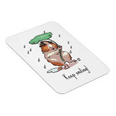 Magnet Flexible Cochon d'Inde Mignon Garde un Sourire Danse sous l (Côté Droit)