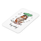 Magnet Flexible Cochon d'Inde Mignon Garde un Sourire Danse sous l (Côté Gauche)