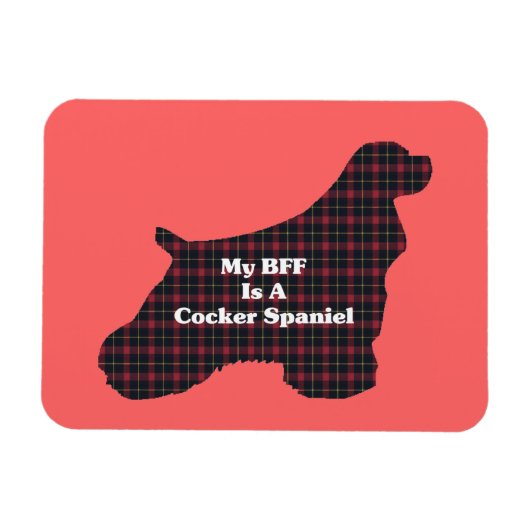 Magnet Flexible Cocker Spaniel BFF (Horizontal)