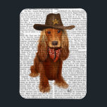 Magnet Flexible Cocker Spaniel Cowboy 2<br><div class="desc">Animaux</div>
