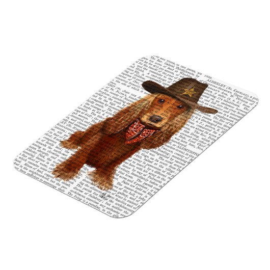 Magnet Flexible Cocker Spaniel Cowboy 2 (Côté Gauche)