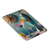 Magnet Flexible Cocktail atomique futuriste du milieu du siècle (Côté Droit)