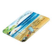 Magnet Flexible Cocktail Beach Chair Happy Place Cruise Door (Côté Gauche)