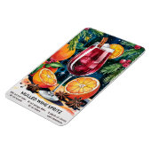 Magnet Flexible Cocktail de vacances Spritz vin Mulled Recette (Côté Gauche)