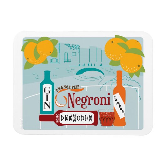 Magnet Flexible Cocktail Negroni Citrus (Horizontal)
