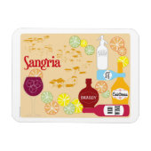 Magnet Flexible Cocktail Sangria Red Wine (Horizontal)