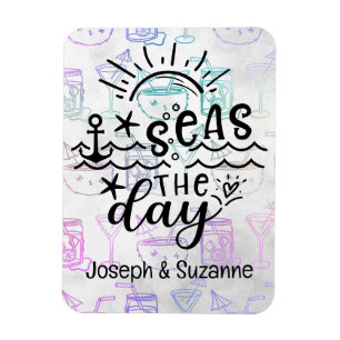 Magnet Flexible Cocktail tropical Mer personnalisées la croisière 