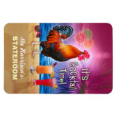 Magnet Flexible Cocktail Tropical Rooster Funny Cruise Stateroom L (Horizontal)