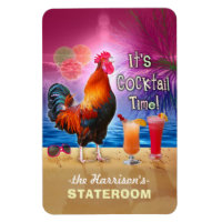 Cocktail Tropical Rooster Funny Cruise Stateroom L