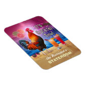 Magnet Flexible Cocktails Tropical Rooster Funny Cruise Stateroom (Côté Droit)