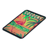 Magnet Flexible CocoCay Bahamas Retro Flamant rose Souvenir 1950 (Côté Gauche)
