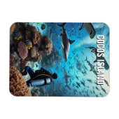 Magnet Flexible Cocos Island Scuba Diver (Horizontal)