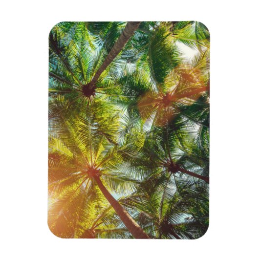 Magnet Flexible Cocotiers palmiers sur la plage (Vertical)