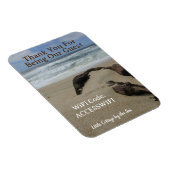 Magnet Flexible Code d'accès WiFi Maison de plage Maison côtière (Côté Droit)