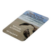 Magnet Flexible Code d'accès WiFi Maison de plage Maison côtière (Côté Gauche)