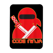 Magnet Flexible Code Ninja Computer Coding Engineer Funny Lovers (Vertical)