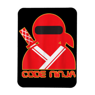 Magnet Flexible Code Ninja Computer Coding Engineer Funny Lovers