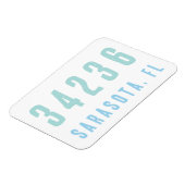 Magnet Flexible Code postal personnalisé, ville, État | Blues côti (Côté Gauche)