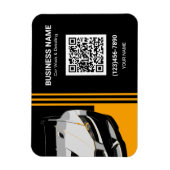Magnet Flexible Code QR de detailing et lavage de voiture (Vertical)